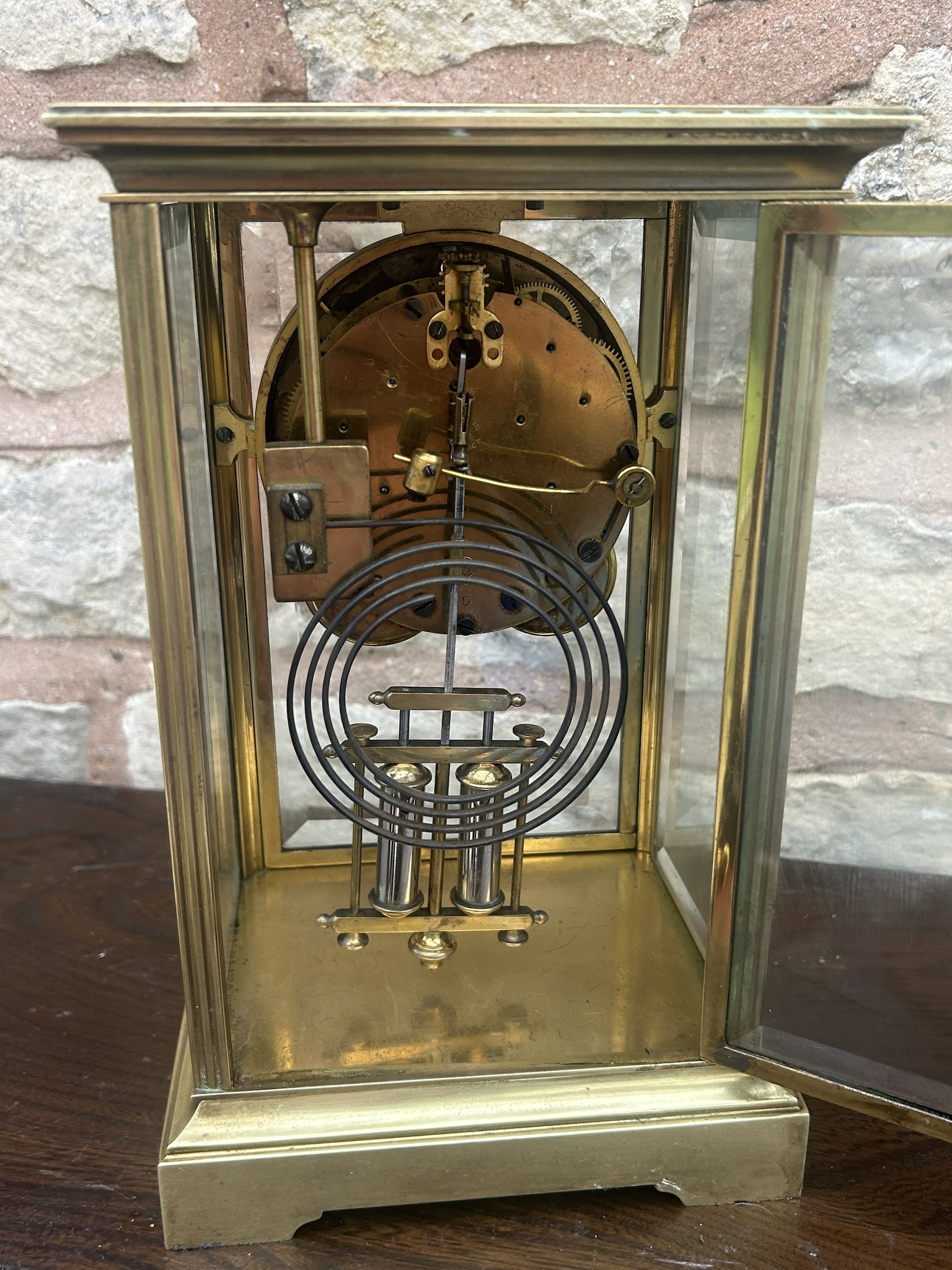Wonderful Seth Thomas Four Glass Case Mantel Clock - Ca 1900 - Image 5